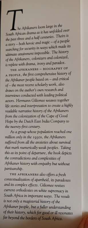 The Afrikaners - Biography of a People by Hermann Giliomee