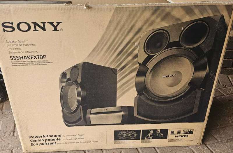 Sony Shake X70d Speakers (Speakers Only) - Powerful Audio for Your Entertainment!