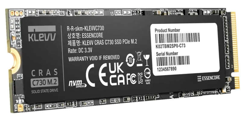 KLEVV CRAS C730 2TB M.2 PCIe 3x4 NVMe Internal Solid State Drive (SSD)