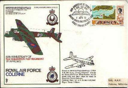 50th ANNIVERSARY No2 SQUADRON RAF REGIMENT 7/4/1972