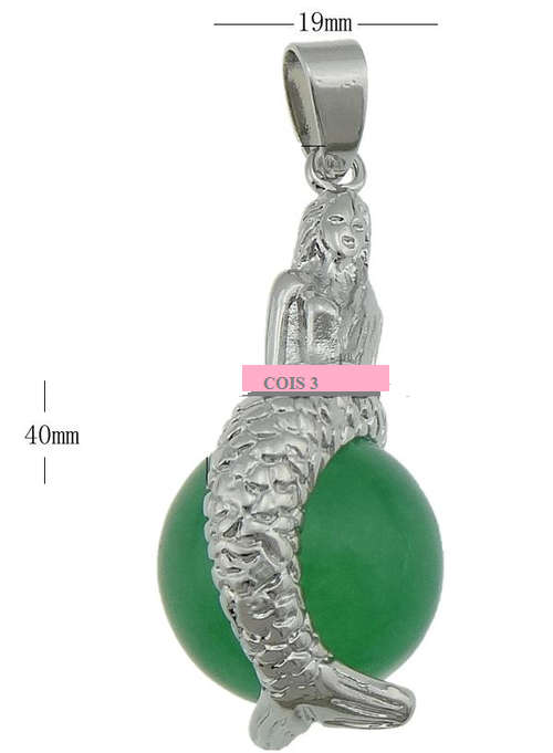 Beautiful Jade Mermaid Pendant