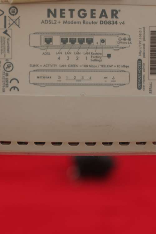 netgear ADSl 2 + Router with 4 port switch