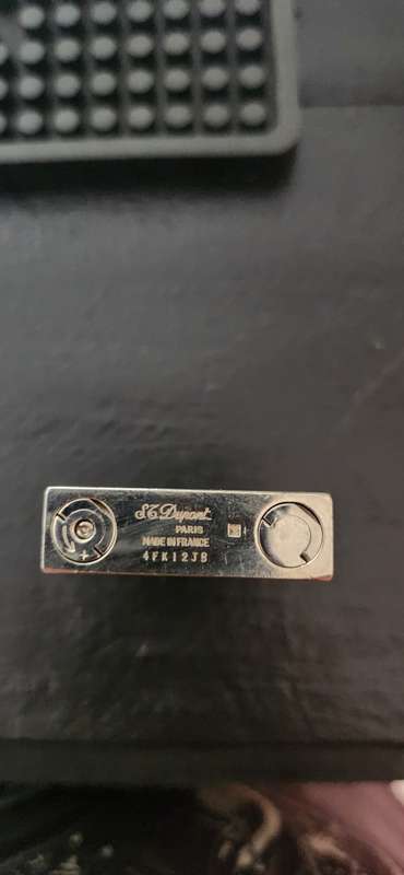 St Dupont Bacelite lighter with stainless steel inlays