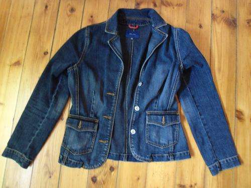 PER UNA Marks & Spencer Blue Denim Jacket Size 10