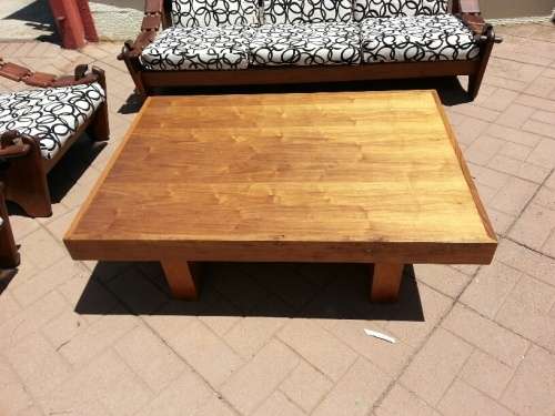 Solid Wooden 5 Seater Couch (INCL COFFEE TABLE)