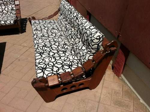 Solid Wooden 5 Seater Couch (INCL COFFEE TABLE)
