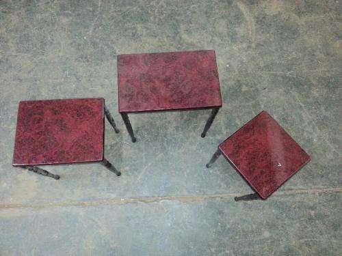 3 x Small Wooden Tables