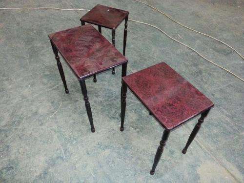 3 x Small Wooden Tables