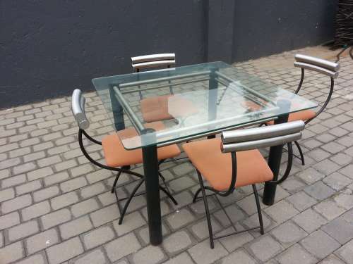Glass 4 Seater