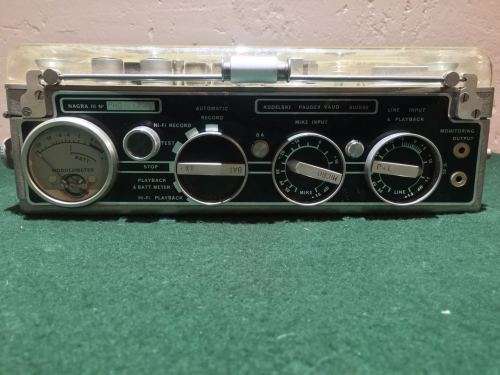 Antique Nagra III 3 Reel To Reel Tape Recorder