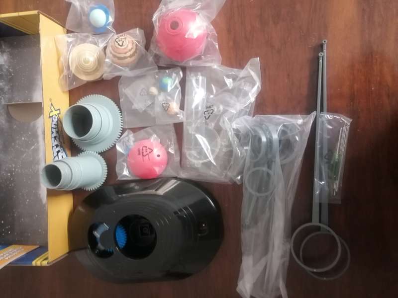 Solar system with projector