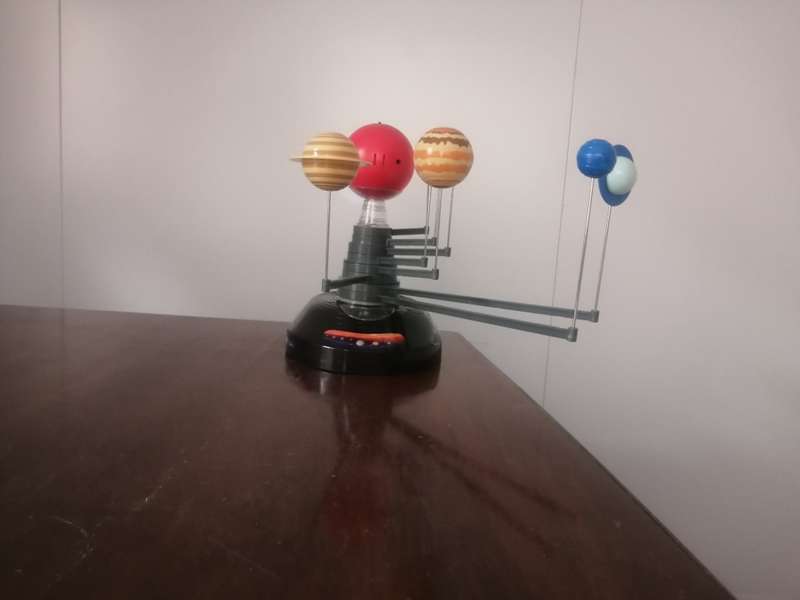 Solar system with projector