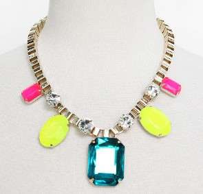 DAZZLING COLOURFUL ZIRCON NECKLACE LOCAL STOCK