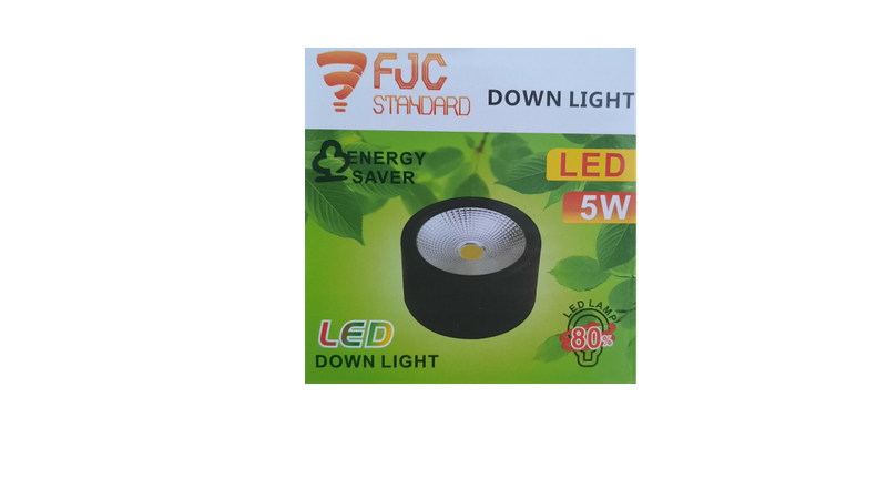 5W LED Downlight Set Black (5 Pack) easy to install