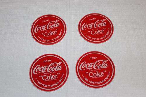 Coke Glass Coasters - Set