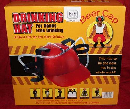 Drinking Hat for Hands Free Drinking - Double Feed