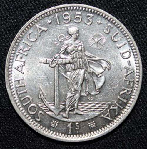 1953, Silver,1 Shilling - Elizabeth II