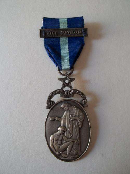 Royal Masonic Hospital Jewel - Aegros Sanat Humanitas - With Ribbon & Bar