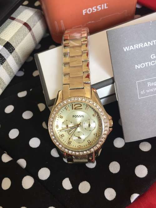 Fossil Original Riley Multi-Function Gold-tone Ladies Watch ES3203