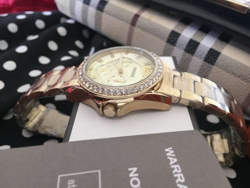 Fossil Original Riley Multi-Function Gold-tone Ladies Watch ES3203