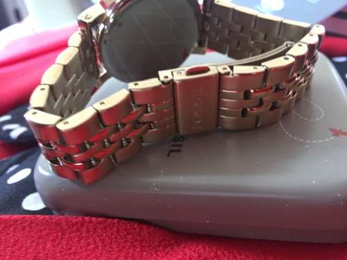 Fossil Unisex Boyfriend ES2197 Gold Stainless-Steel Quartz Watch