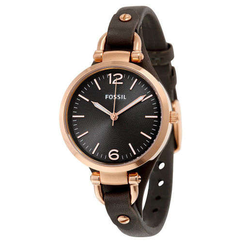 Authentic Fossil Women's ES3077 Georgia Chronograph Rose Gold-Tone Stainless Steel Watch