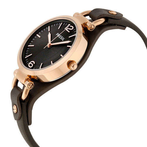 Authentic Fossil Women's ES3077 Georgia Chronograph Rose Gold-Tone Stainless Steel Watch