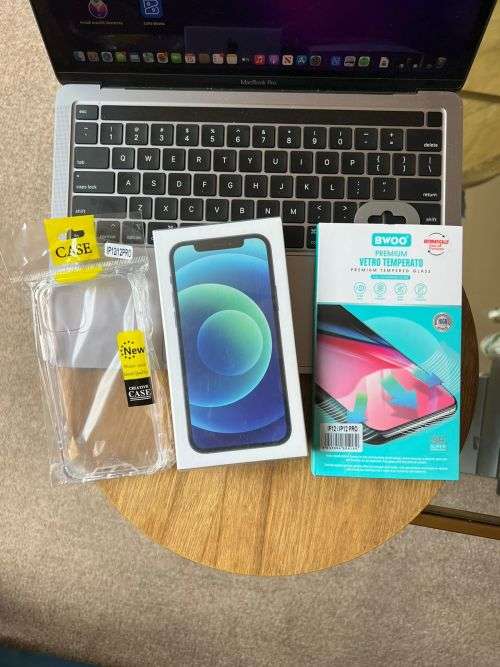 Brand New Sealed iPhone 12 (64GB) Blue + extras  *OPEN TO ALL NETWORKS*