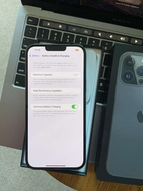 iPhone 13 Pro Max  (128GB) Midnight +box & accessories. Excellent Condition* OPEN TO ALL NETWORKS*