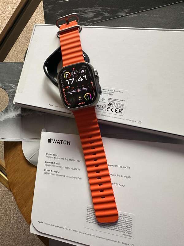 Apple Watch Ultra Gen 2 (49mm) Excellent Condition , 64GB + box, charger & accessories.