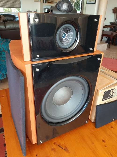 Acoustic Research Subwoofer and centre speaker