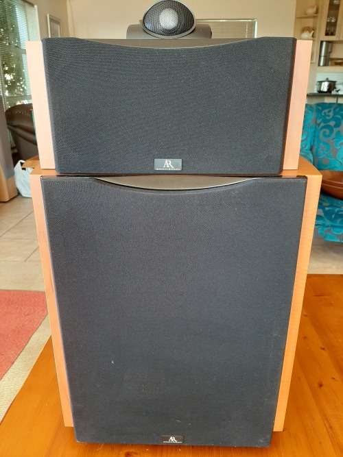Acoustic Research Subwoofer and centre speaker