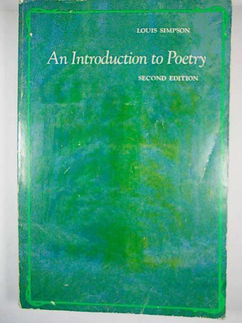 AN INTRODUCTION TO POETRY by Louis Simpson
