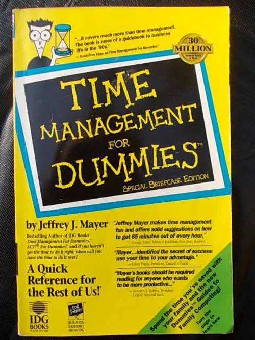 TIME MANAGEMENT FOR DUMMIES by Jeffrey J. Mayer