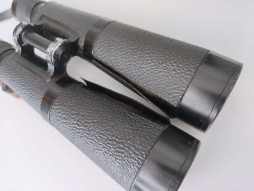 WW2 Vintage Binoculars BMJ 1942 in black leather case