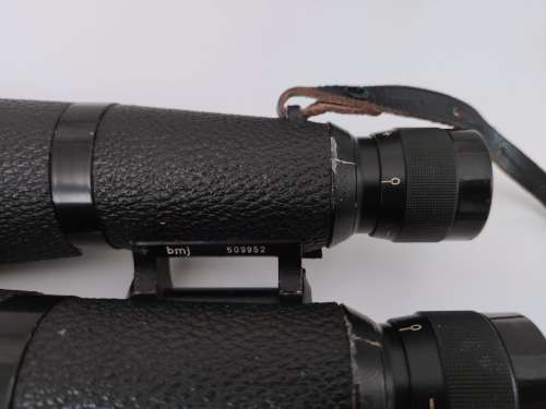 WW2 Vintage Binoculars BMJ 1942 in black leather case