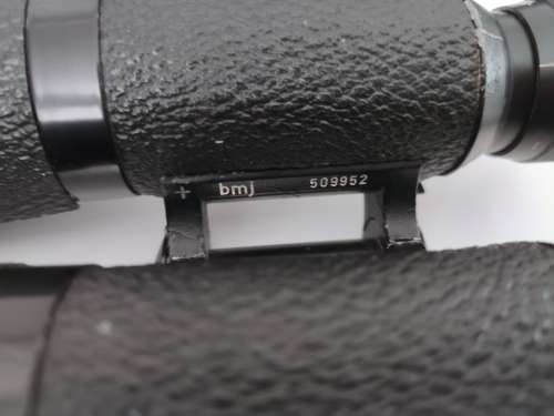 WW2 Vintage Binoculars BMJ 1942 in black leather case