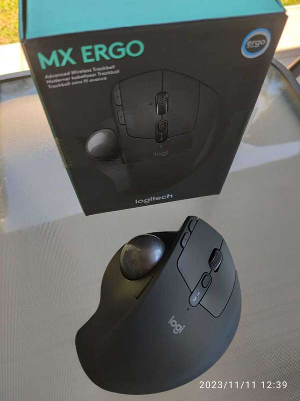 **Bargain Buy** Logitech MX Ergo RF/Bluetooth Wireless Trackball Mouse - Graphite