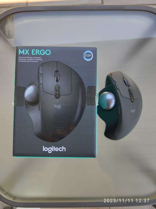 **Bargain Buy** Logitech MX Ergo RF/Bluetooth Wireless Trackball Mouse - Graphite