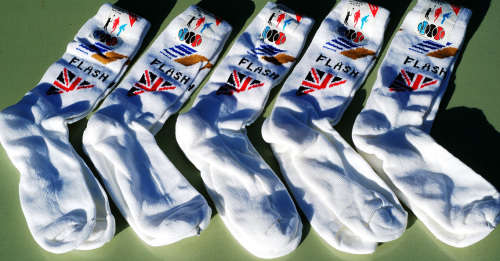 Sport Socks Anklet white 5 pairs Flash