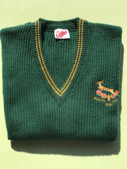 Sleeveless sweater with the emblem of South Africa 1995 Rugby World Cup