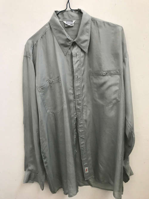 Long Sleeve Silk Shirt -2 size L