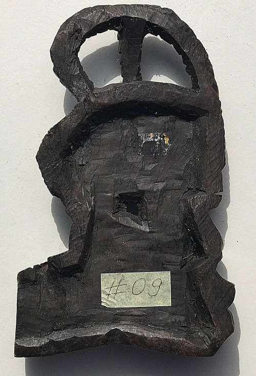 #09 African Art  Face from side, wood carvings