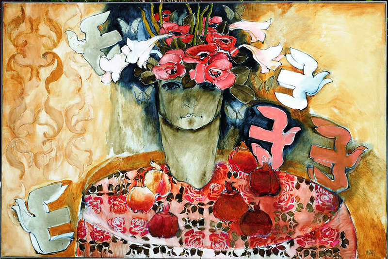 Michael HEYNS oil painting on the canvas, oil-103 image size 120-180 cm framed