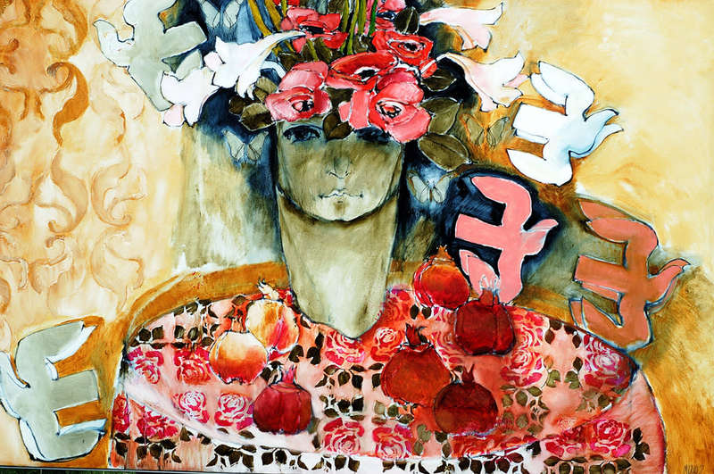 Michael HEYNS oil painting on the canvas, oil-103 image size 120-180 cm framed