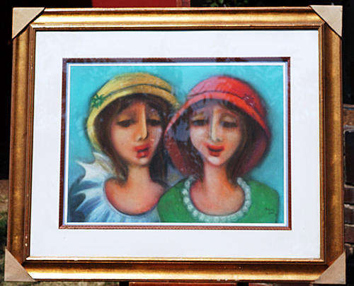 Melany Koen painting pastel-02 on artistic paper image size-56-76 cm, framed