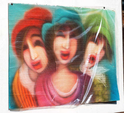 Melany Koen painting pastel-04 on artistic paper image size-56-76 cm, signed, dated 96`
