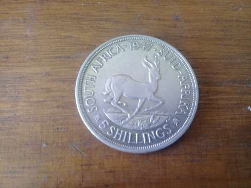 1947 Union 5 Shilling. Great Coin.