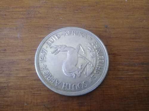 1947 Union 5 Shilling. Great Coin.