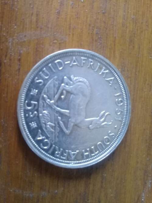 1951 Union 5 Shilling. Great Coin.